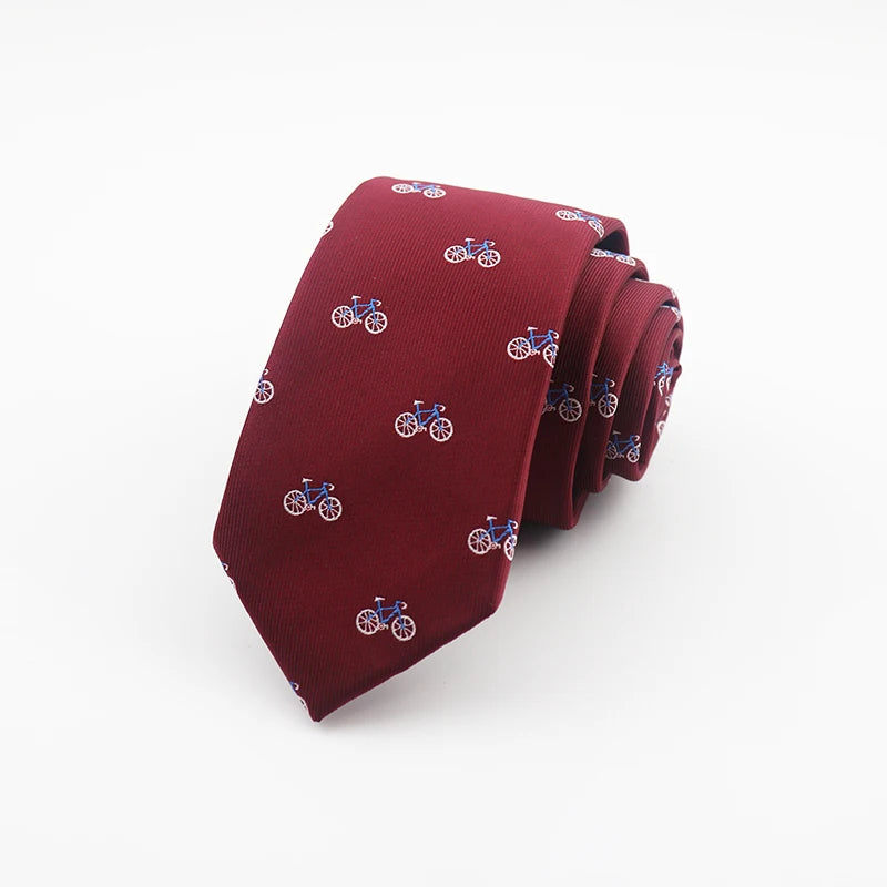 6CM Bicycle Tie red