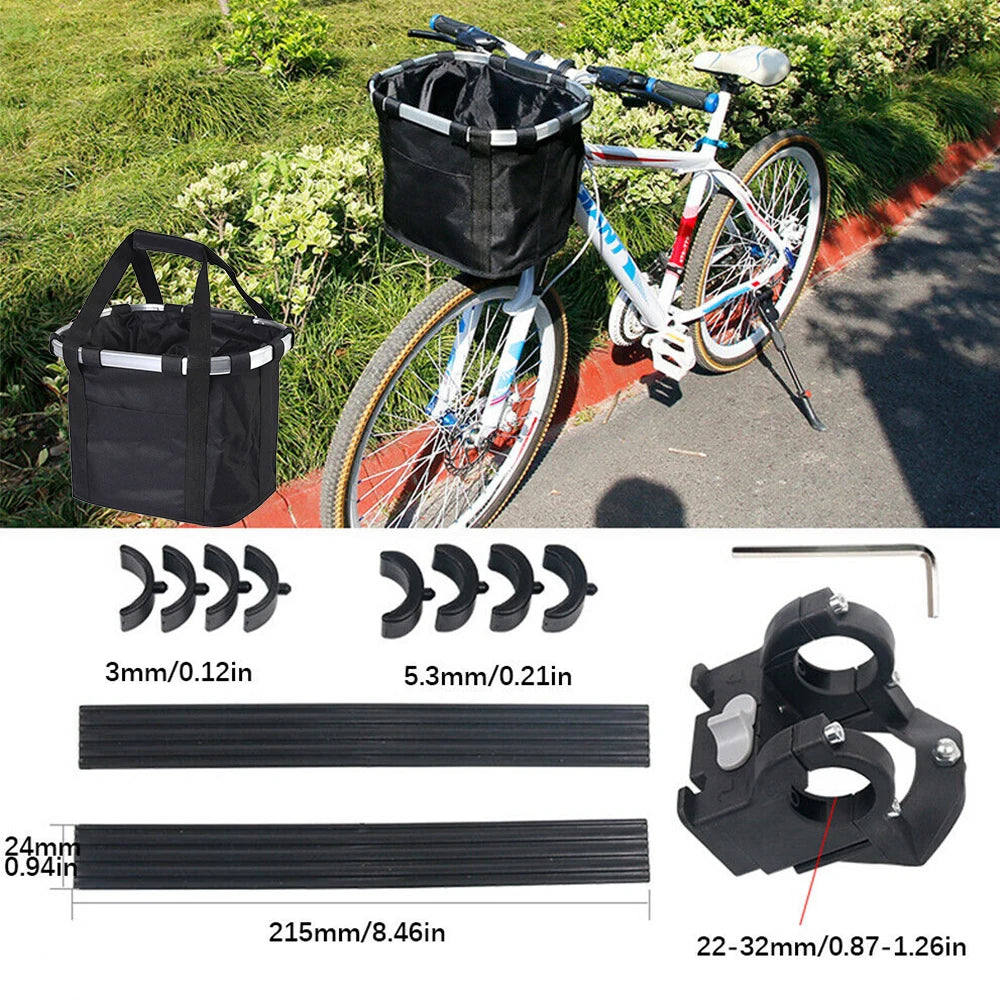 Groovy Bike Handlebar Basket great for mountain, electric, and hybrid bikes.