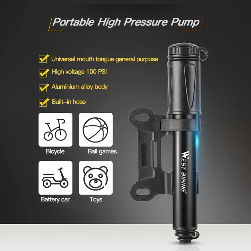 WEST BIKING Mini Bike Pump