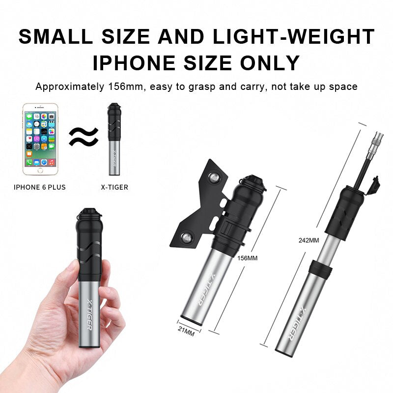 X-TIGER Portable Bicycle Mini Hand Pump