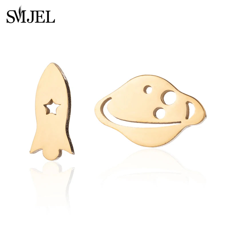 SMJEL Trendy Bike Fashion Fitness Sport Earrings