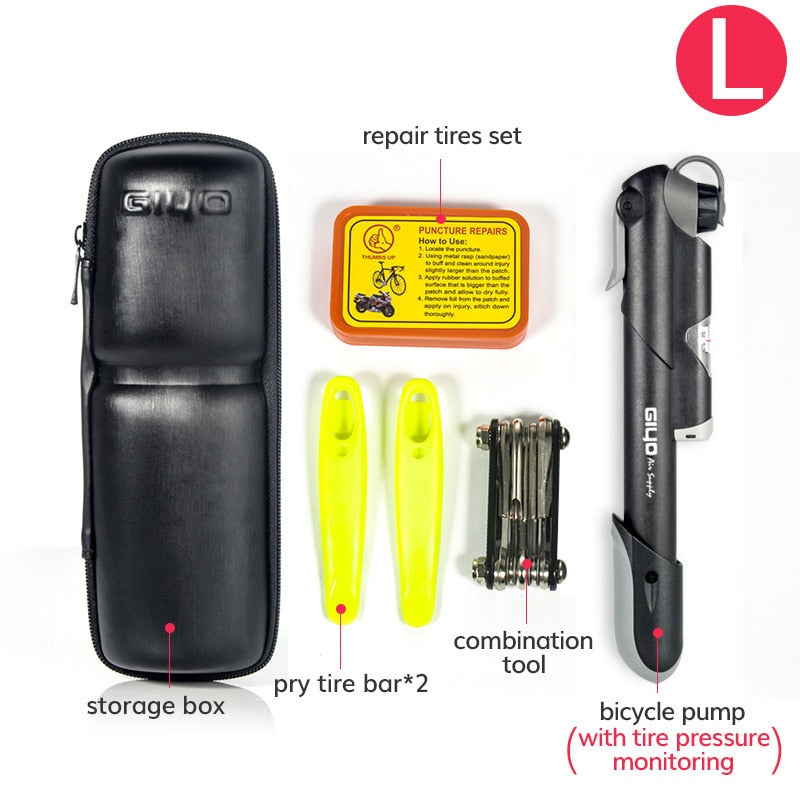 Bicycle Repair Tools  in Portable Bag that fits in bottle cage