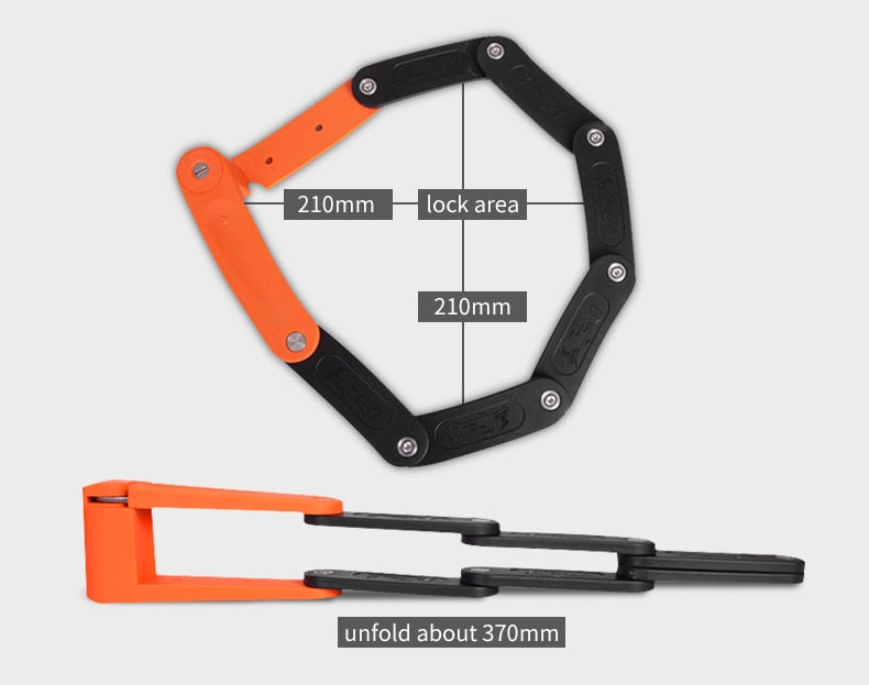 INBIKE Foldable Anti theft Bicycle Lock