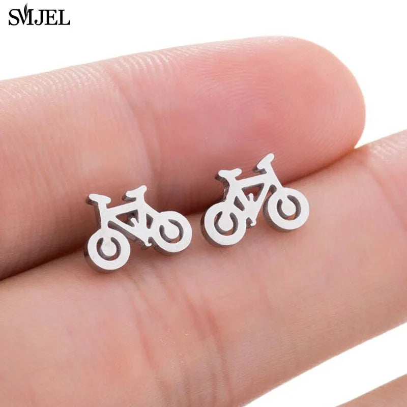 SMJEL Trendy Bike Fashion Fitness Sport Earrings