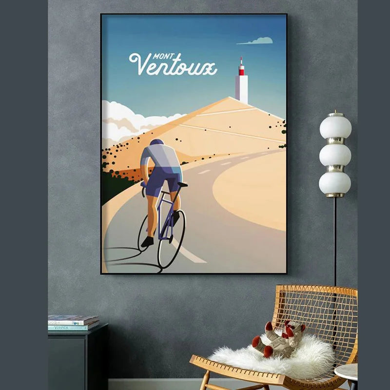 Retro Cycling, Bike Poster Wall Art