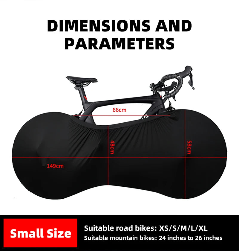 Indoor Bike Cover for  road, mountain or electric bike 24, 26, 27.5, 29,