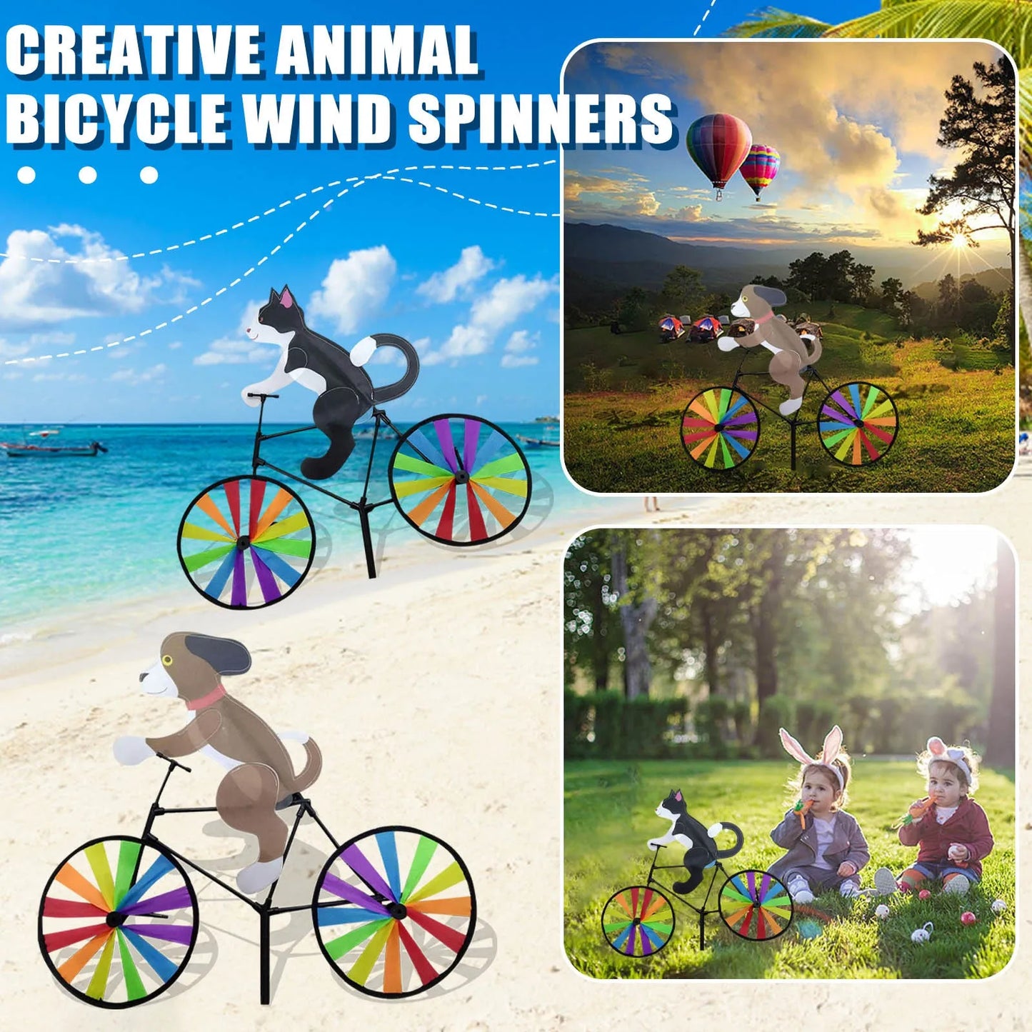 Gifts For Cyclists Bicycle Wind Spinners for your Garden