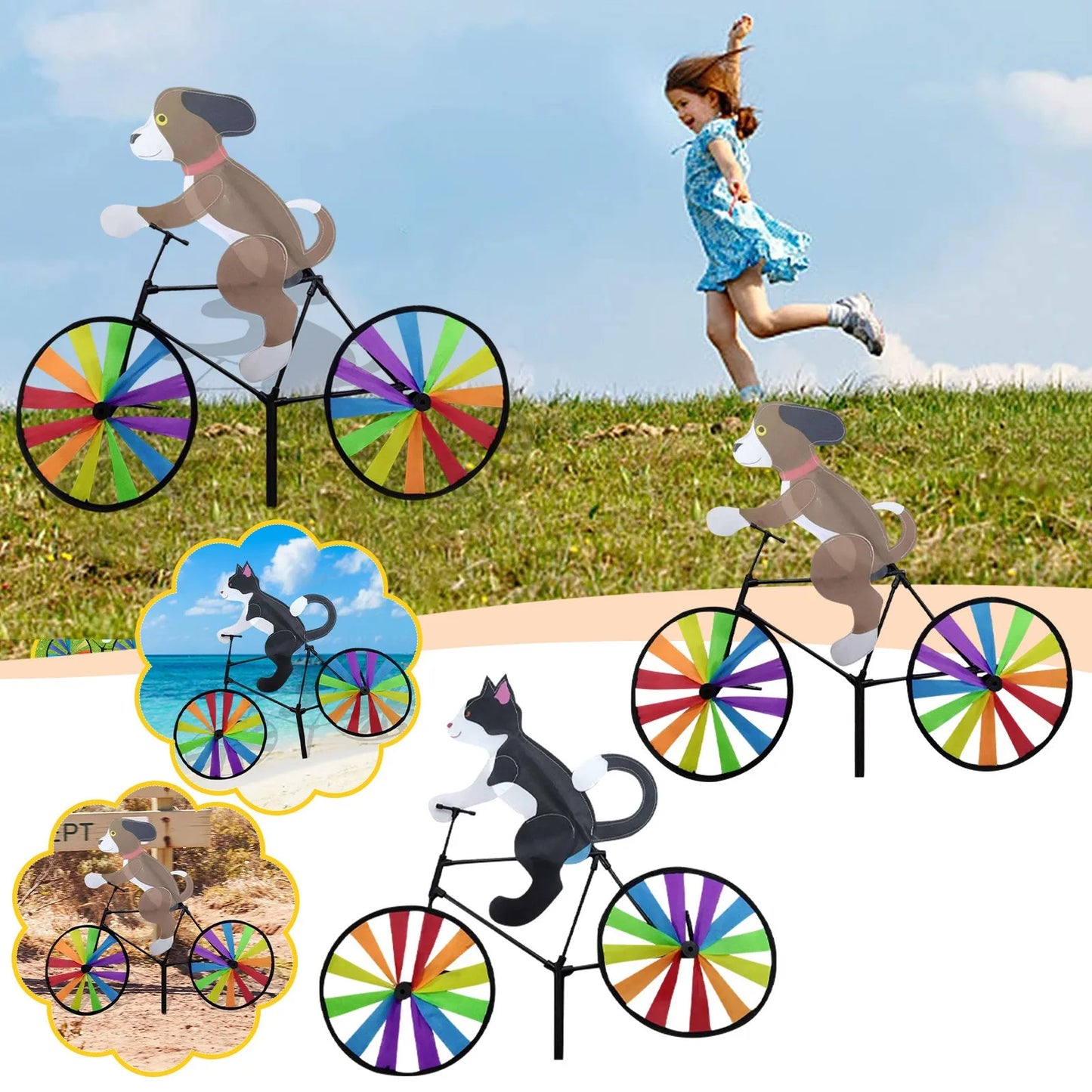 Gifts For Cyclists Bicycle Wind Spinners for your Garden