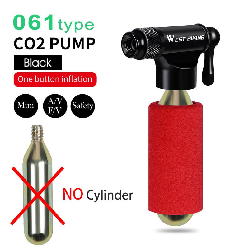 WEST BIKING Mini Portable CO2 Bicycle Pump