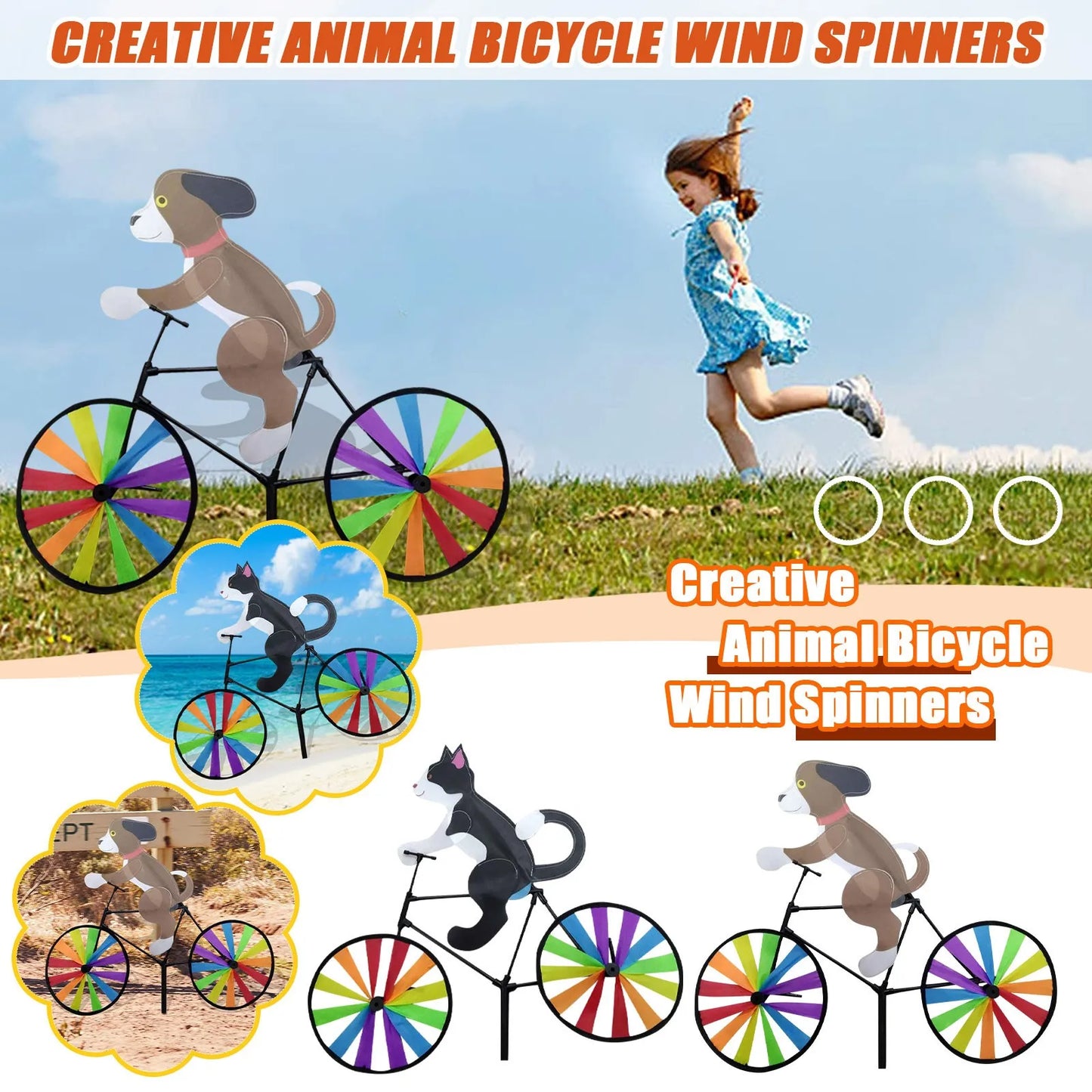 Gifts For Cyclists Bicycle Wind Spinners for your Garden