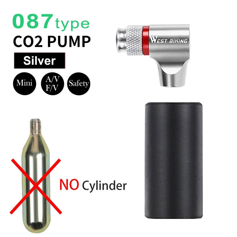 WEST BIKING Mini Portable CO2 Bicycle Pump