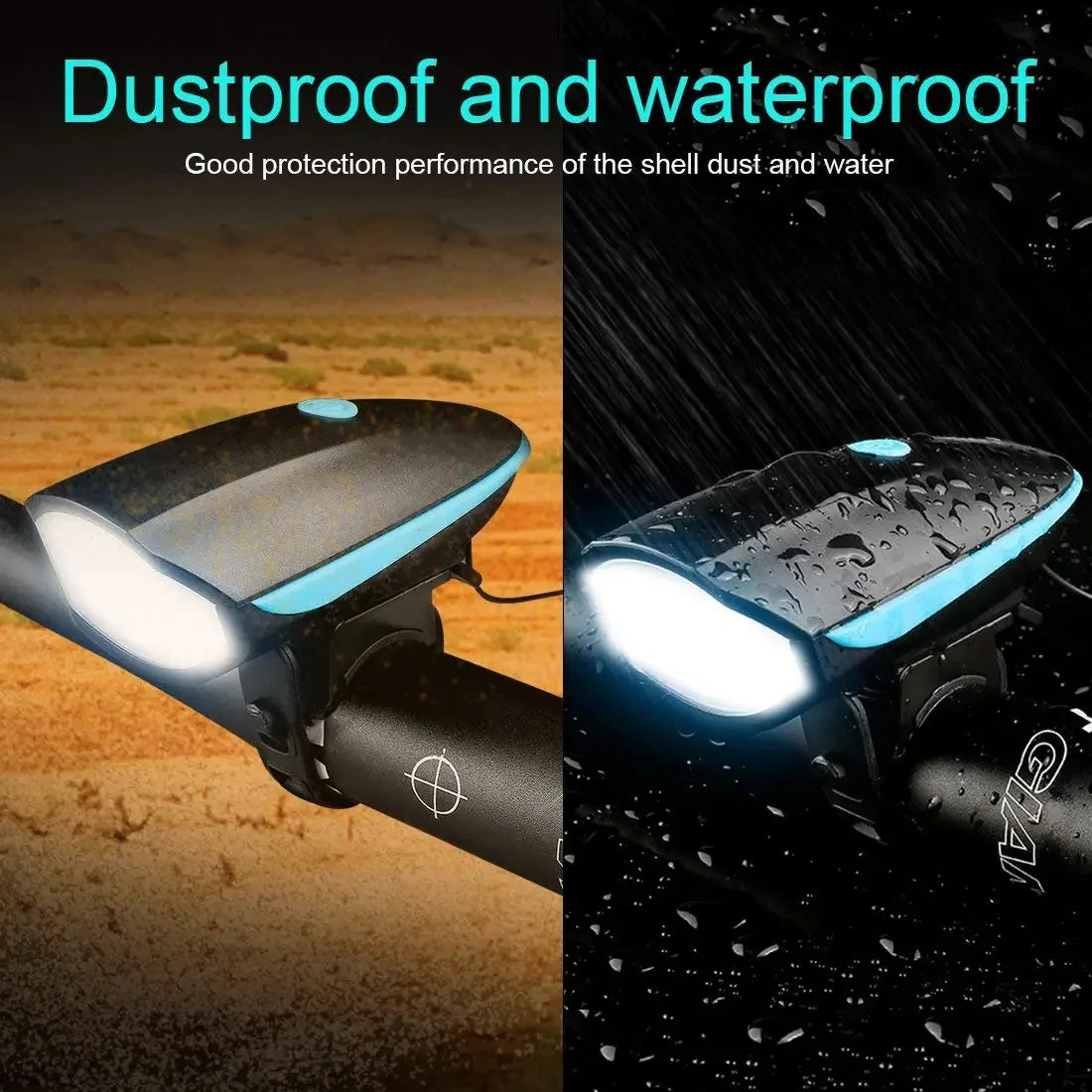 Front Bicycle light, USB charging, Bike Light 250 Lumens, 3 modes