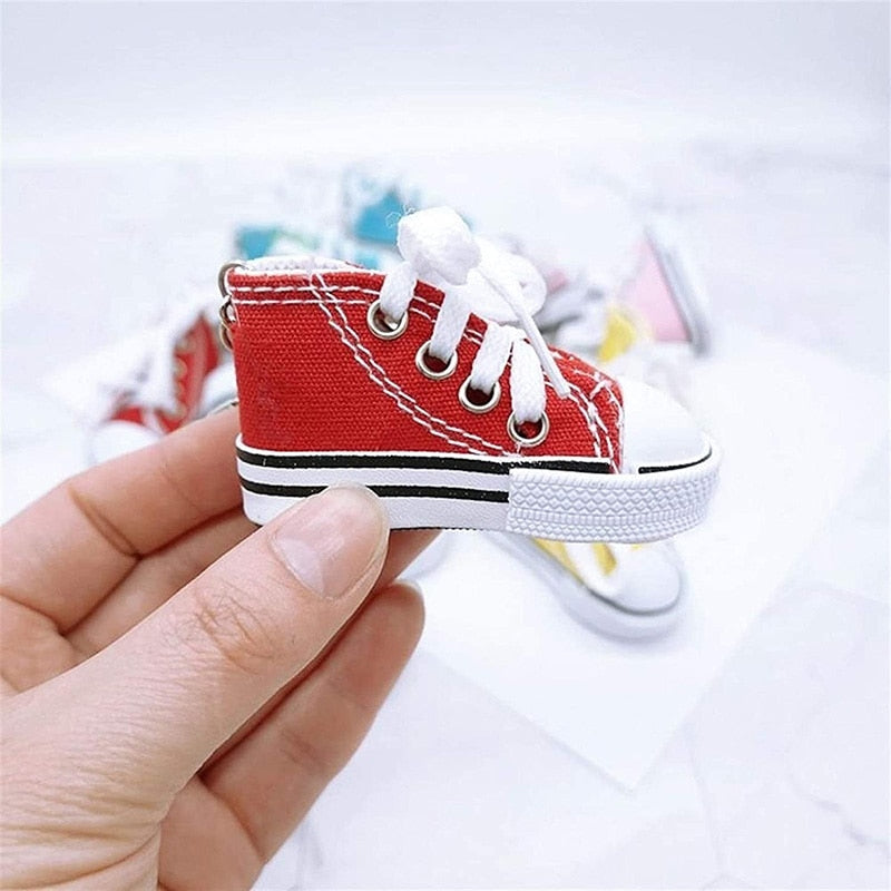 Bicycle Kick stand Foot Protector : cute mini canvas shoe