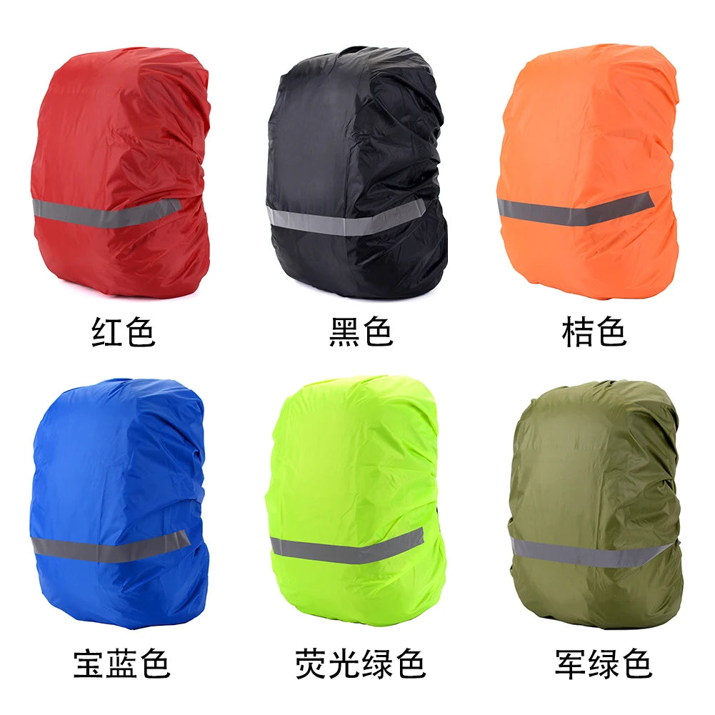 8-70L Reflective Bike Backpack or Bag Rain Cover