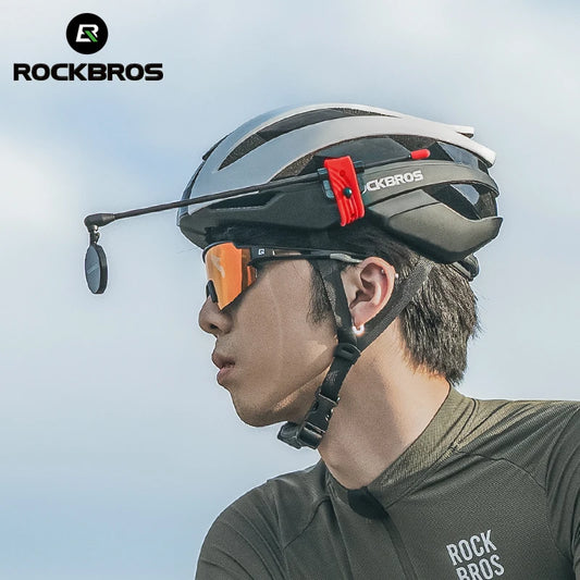 ROCKBROS Bicycle Helmet Rearview Mirror 360 Degree Rotatable