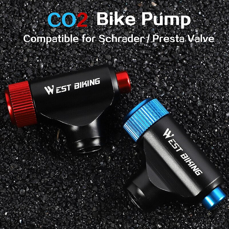 WEST BIKING Mini Portable CO2 Bicycle Pump