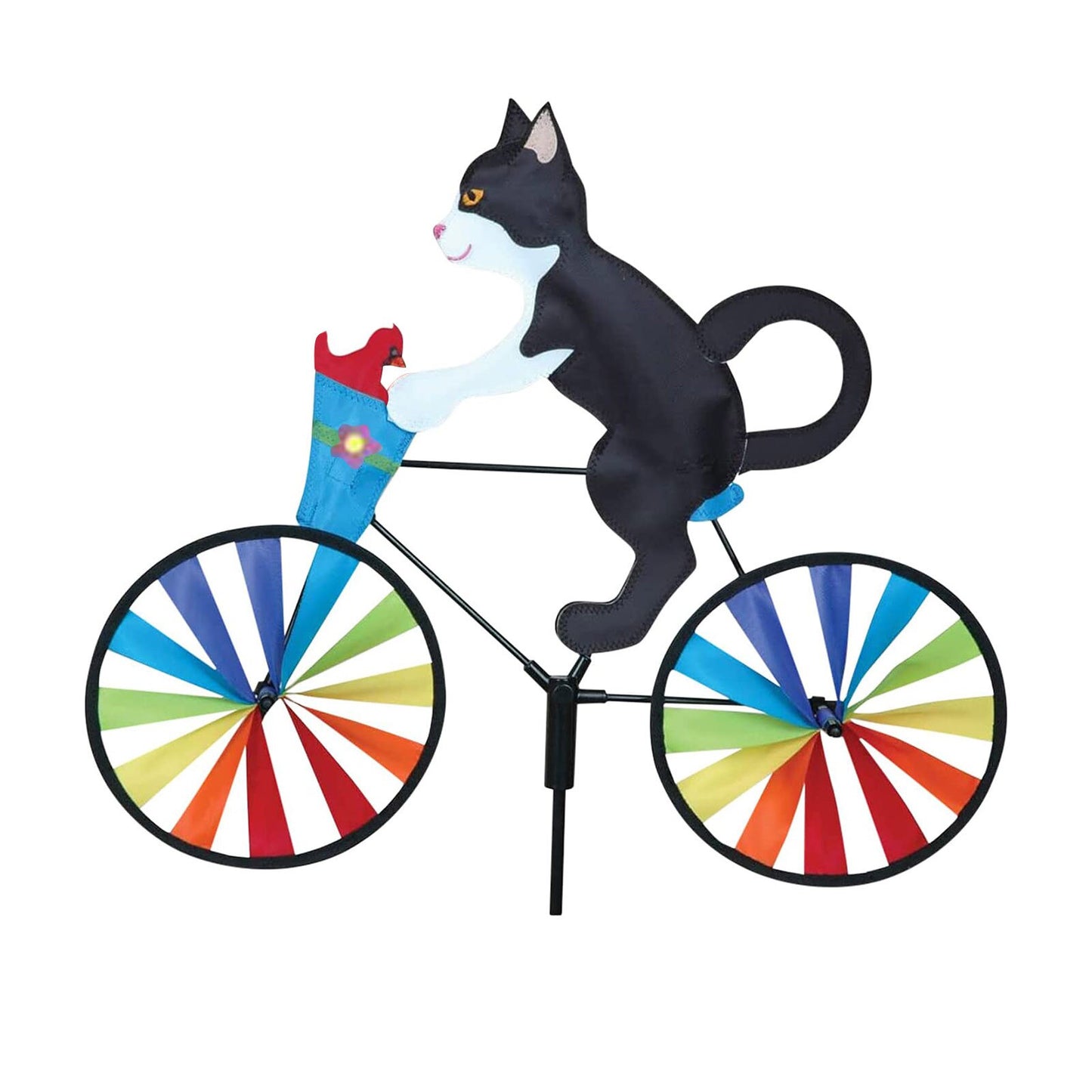 Fun Cat or Dog Bicycle Wind Spinners for Garden or porch