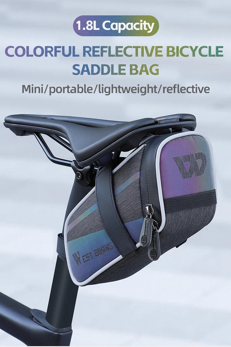 WEST BIKING Bike Saddle Bag 1.8L