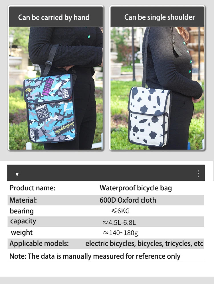 Cool Storage Handlebar Bag for Bikes, Bicycles and Sccoters