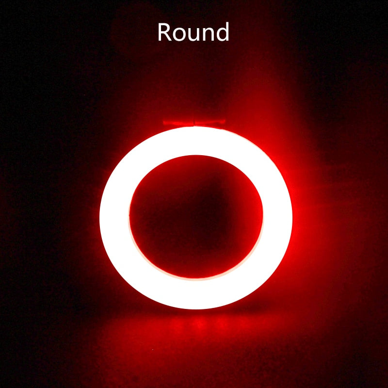 Bicycle Light Circle or Heart, USB rechargeable