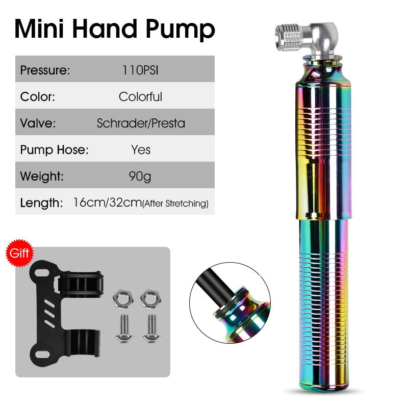 WEST BIKING Mini Bicycle Pump with Extension Hose