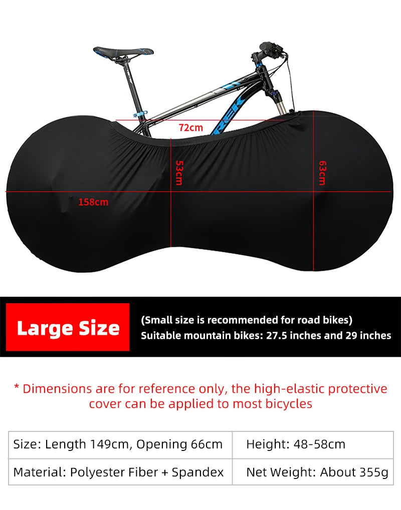 Indoor Bike Cover for  road, mountain or electric bike 24, 26, 27.5, 29,