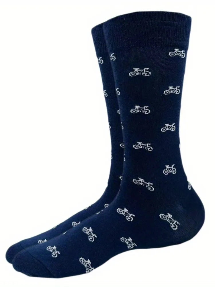 Pair of Cycling Themed Socks