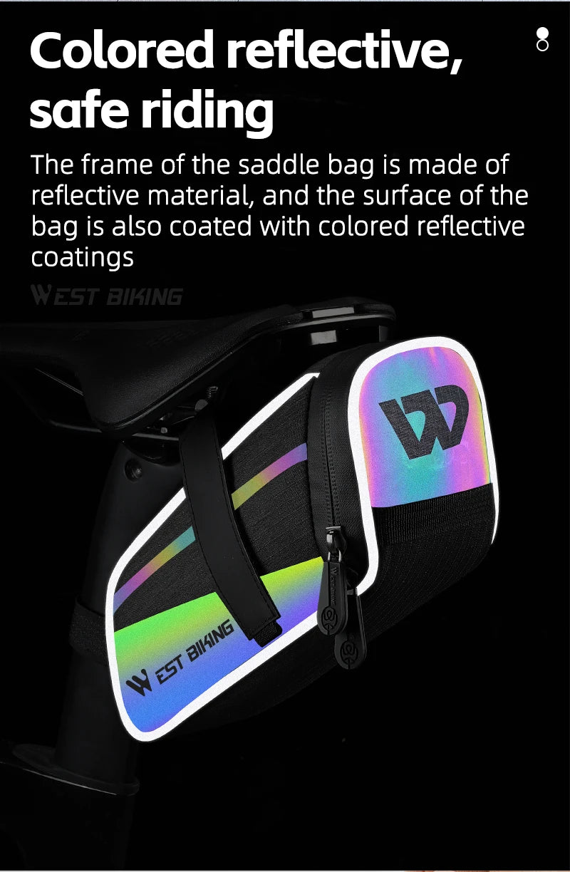 WEST BIKING Bike Saddle Bag 1.8L