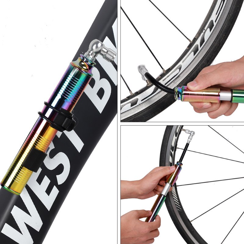 WEST BIKING Mini Bicycle Pump with Extension Hose