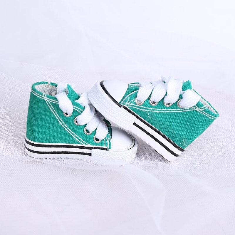 Bicycle Kick stand Foot Protector : cute mini canvas shoe