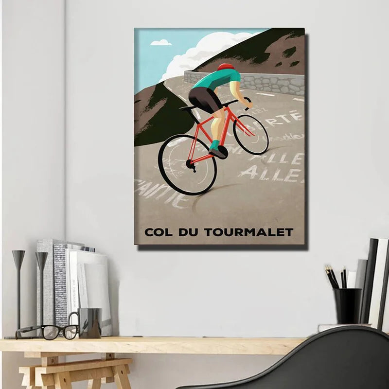 Retro Cycling, Bike Poster Wall Art