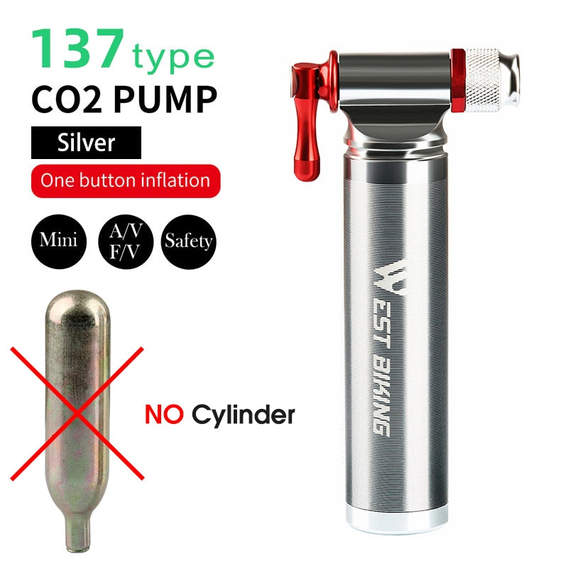 WEST BIKING Mini Portable CO2 Bicycle Pump