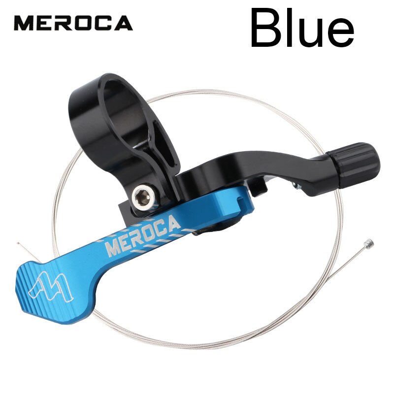 Bicycle Dropper Seat Post Lever blue