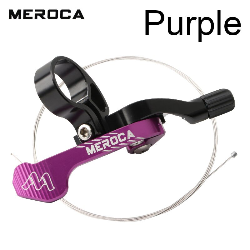 Bicycle Dropper Seat Post Lever purple