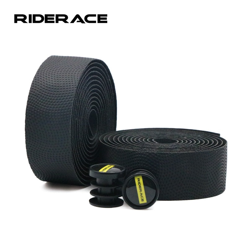 Bike Handlebar Tape PU Leather Anti-slip, Shockproof for Road Cycling