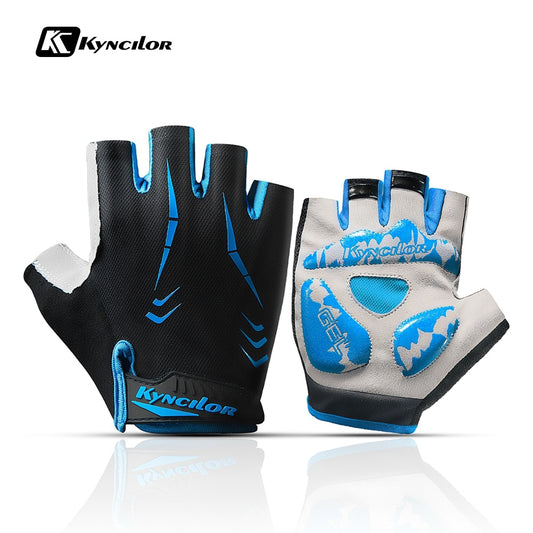 Cycling Anti-slip Anti-sweat Men Women Half Finger Gloves