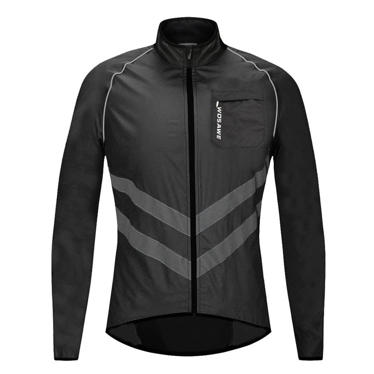 High Vis  Reflective Windproof Jacket suitable for road, mountain, electric or all types of bikes