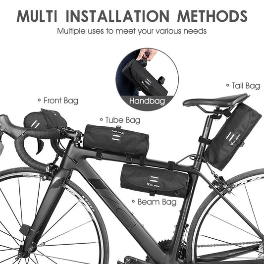 2 Litre  Bike Multiposition Tube Bag for Mountain, Road, Electric bike and  Scooters