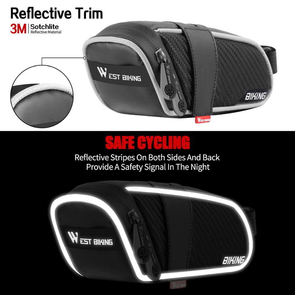 Bicycle Saddle Bag 1L or 1.8L for Mountain, Road or Electric Bikes.