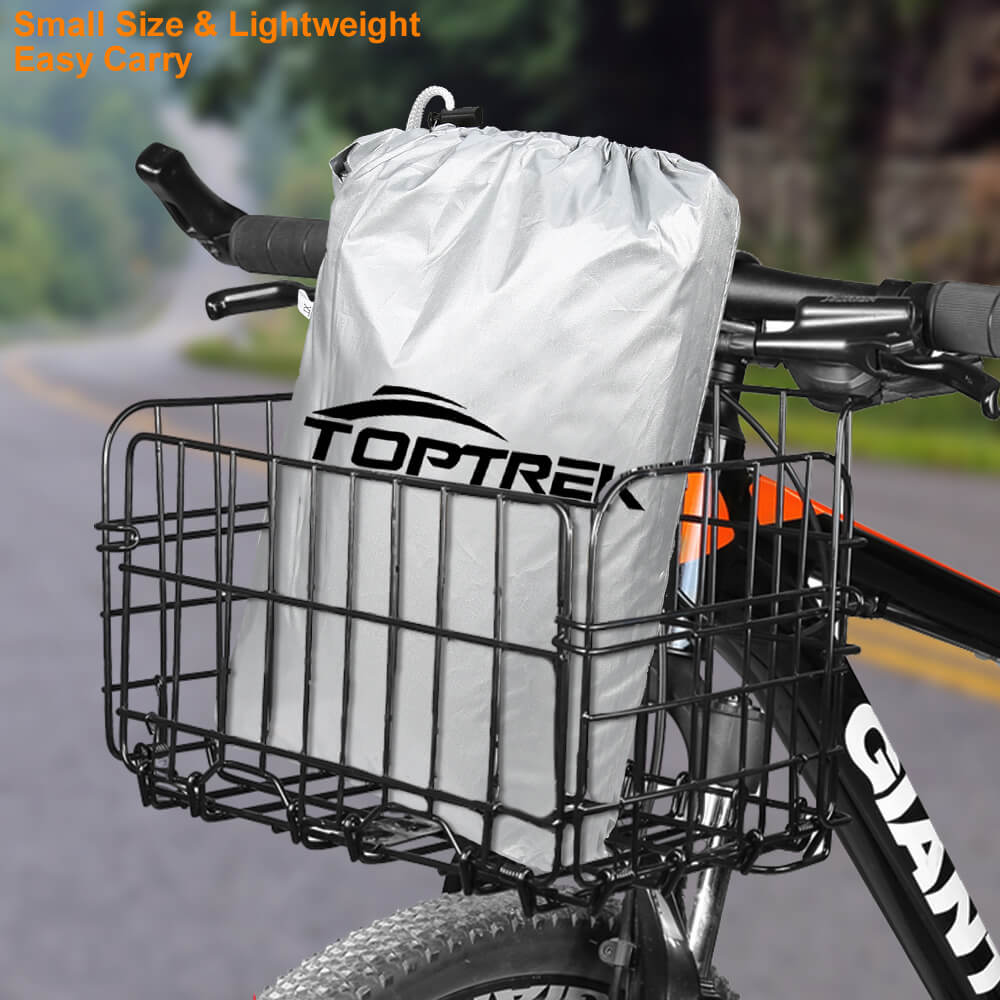 Toptrek Outdoor Bike Dust and Rain Cover UV Protected for electric, road, mountain and all types of bikes.