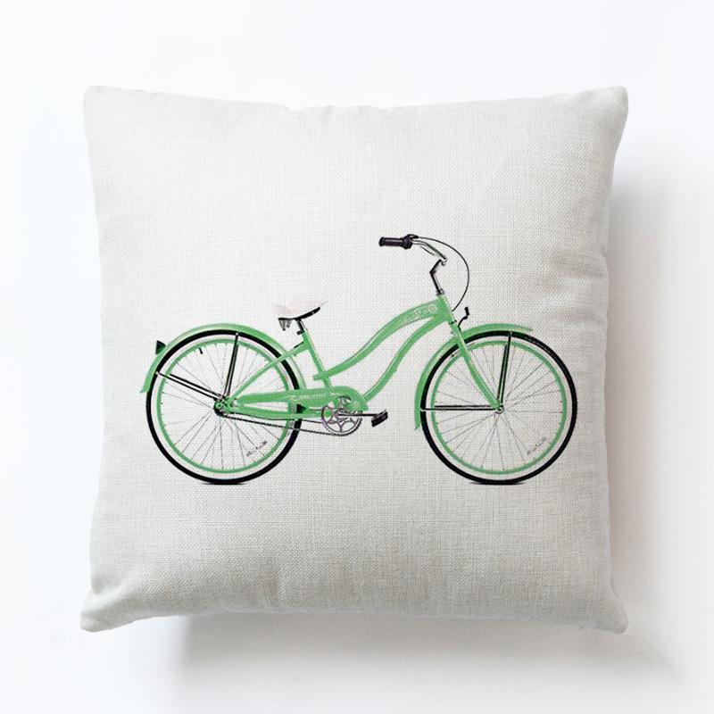 Bike cushion and pillow to brighten any home decor available in different designs