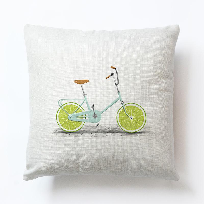 Bike cushion and pillow to brighten any home decor available in different designs