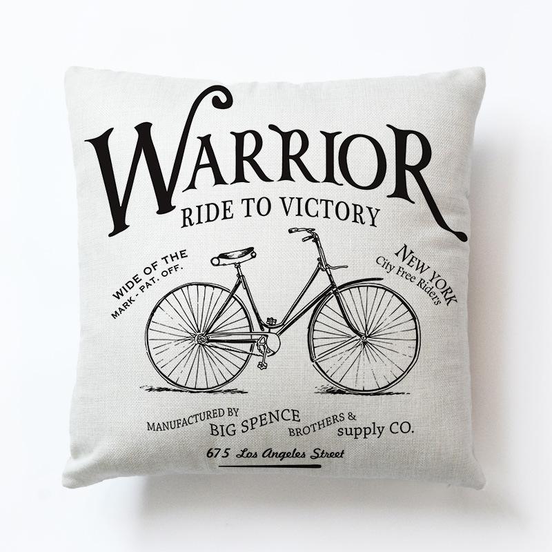 Bike cushion and pillow to brighten any home decor available in different designs