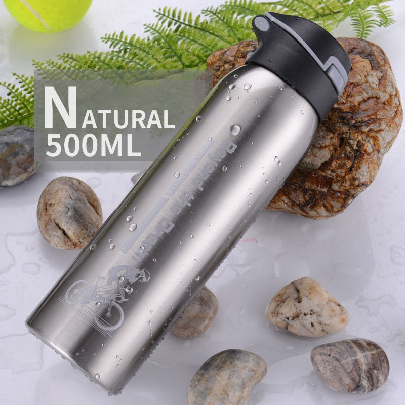 500ml Insulated Double Walled Water Bottle Stainless Steel suitable for use on mountain road, electric and all types of bikes