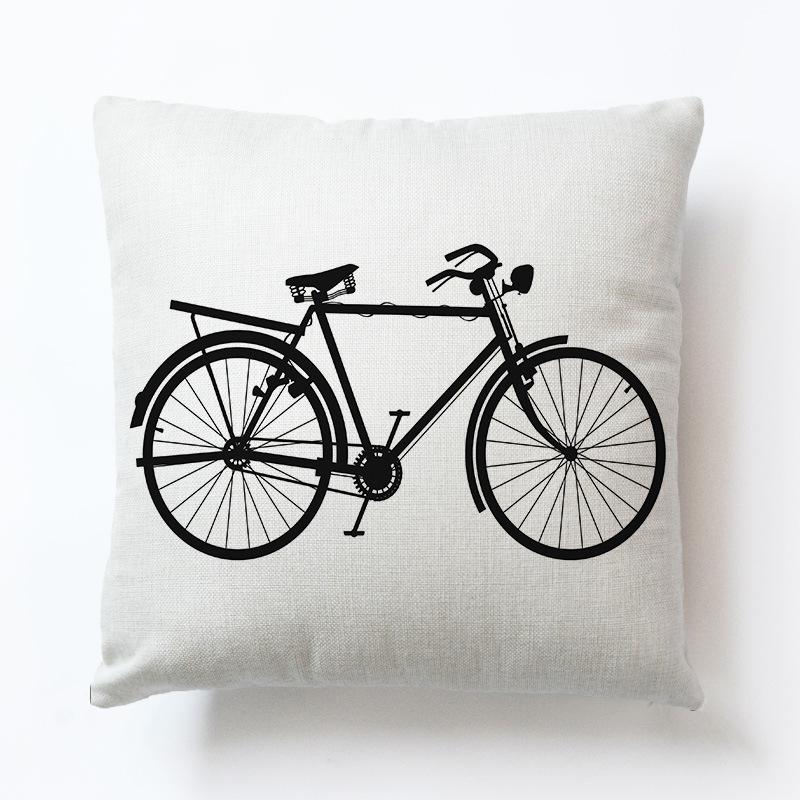 Bike cushion and pillow to brighten any home decor available in different designs