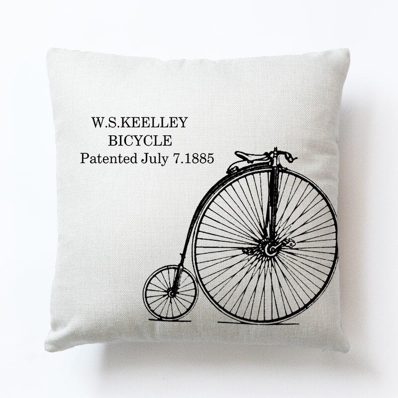 Bike cushion and pillow to brighten any home decor available in different designs