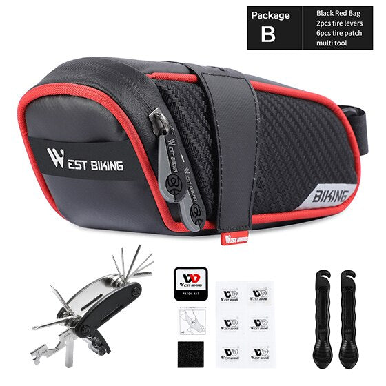 Bicycle Saddle Bag 1L or 1.8L for Mountain, Road or Electric Bikes.