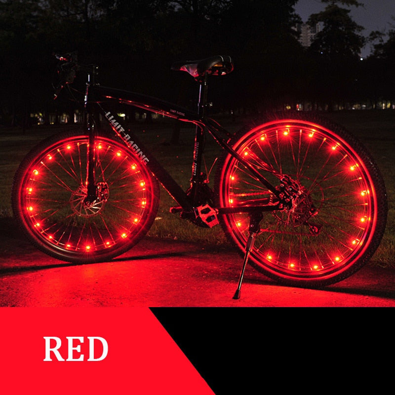 Rainproof LED Bicycle Wheel Lights Front and Rear Spoke Lights