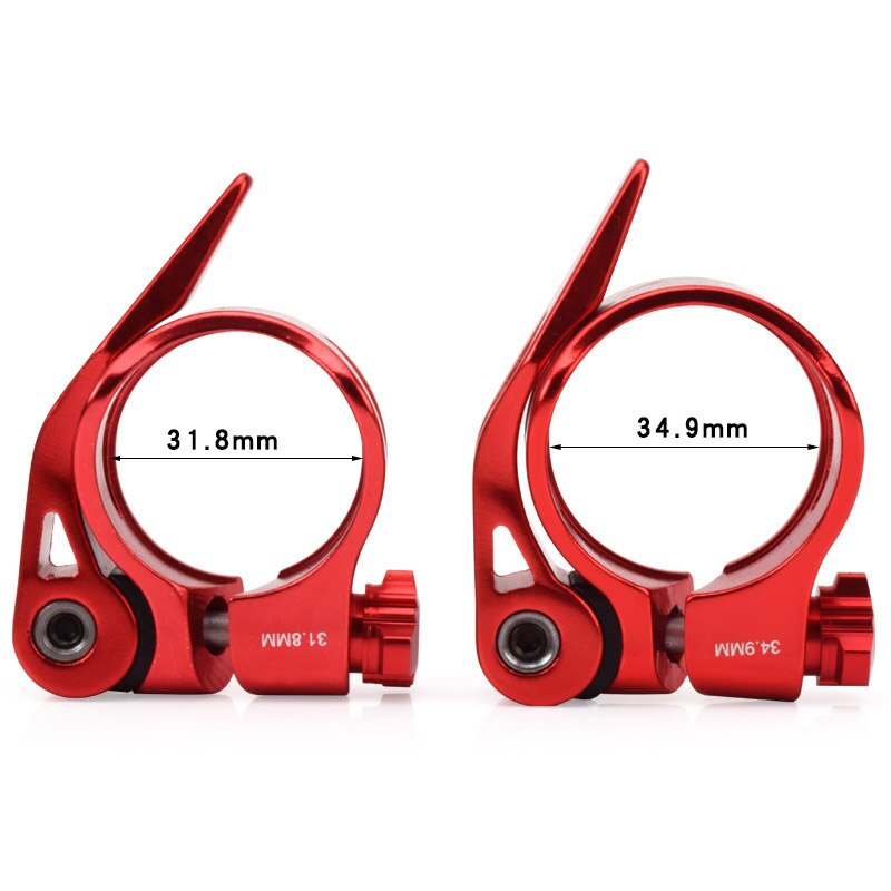 Adjustable Bicycle Seatpost Clamp with Quick release  31.8mm and 34.9mm.