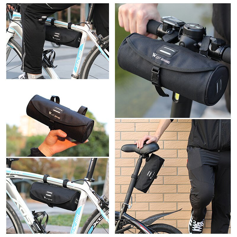 2 Litre  Bike Multiposition Tube Bag for Mountain, Road, Electric bike and  Scooters